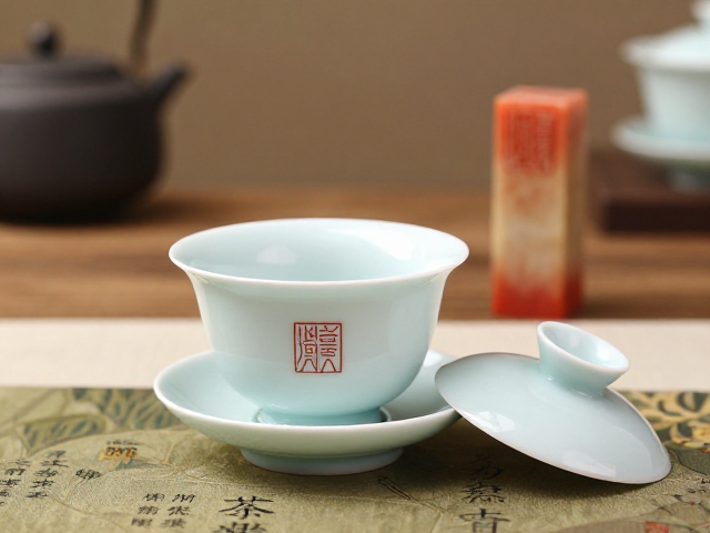 茶宴茶具盖碗搭配篆刻印章,国风雅韵茶席灵感与选购指南