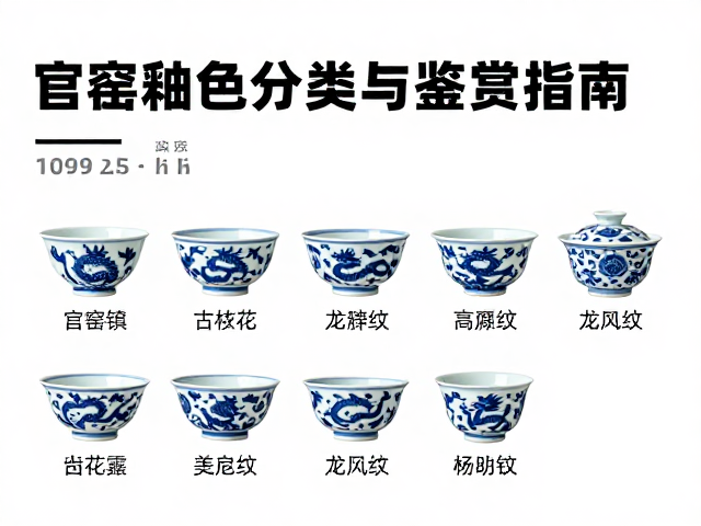 景德镇茶具热度高，官窑釉色分类与龙凤纹鉴赏指南