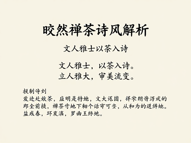 文人雅士以茶入诗的审美流变