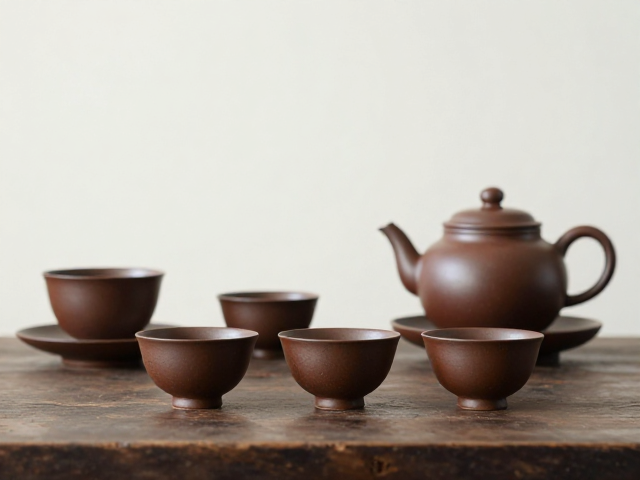 复古茶具仿古褐,品味中式古典韵味,打造雅致茶空间