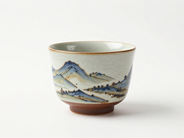 有田烧山水纹的历史渊源与工艺特色