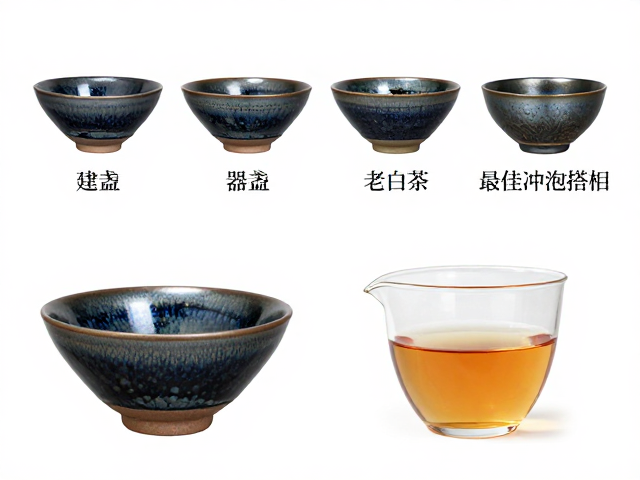 撇口盏在老白茶冲泡中的独特表现