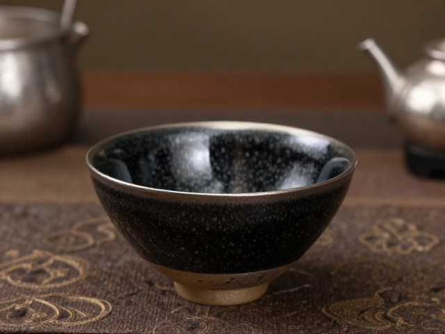 点茶法器具，鹧鸪斑盏与银器的宋代茶道美学
