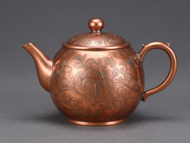 铜器錾刻纹饰工艺，从现代金属茶具工业化生产到收藏展示指南