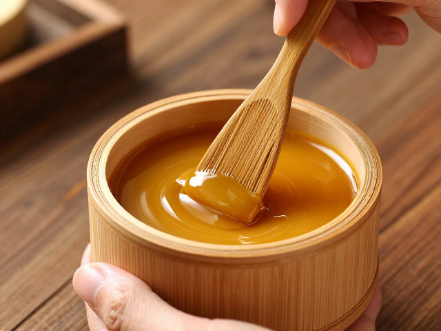 天然蜂蜡的上蜡与渗透