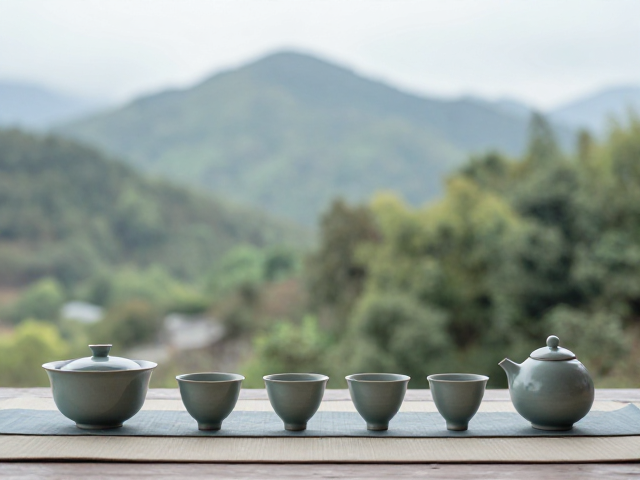 浙南山水间的茶席意境构建