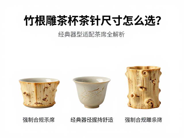 竹根雕茶杯茶针尺寸怎么选？经典器型适配茶席全解析