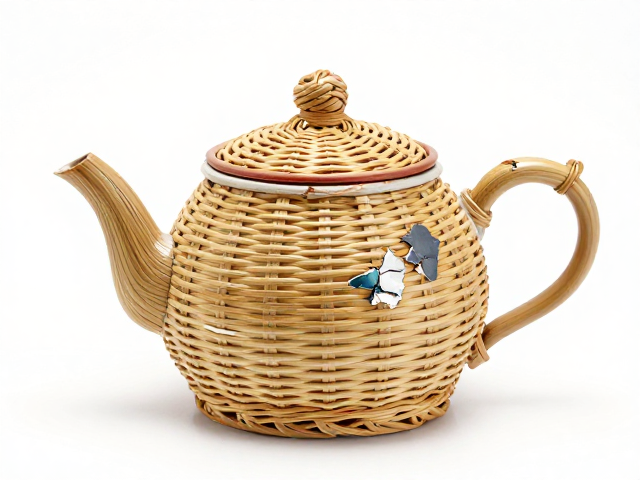 竹丝扣瓷茶壶漆面脱落怎么办？竹编功夫茶壶修复与保养指南