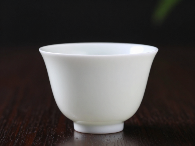 中式古典白瓷公道杯,茶席雅器,温润如玉的品茗之选