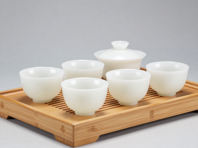 和田玉白玉品茗杯怎么选？揭秘核心窑口与竹木茶盘搭配美学