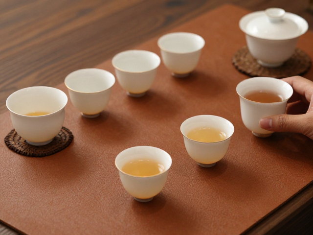 茶席革搭配茶具套装,打造中式禅意美学,提升品茶格调