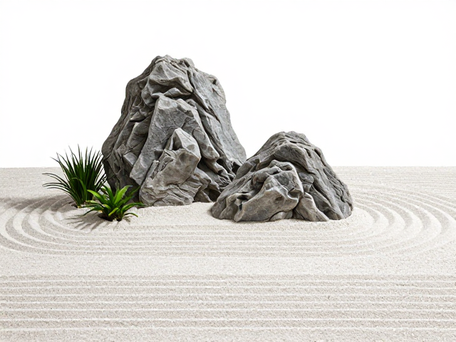 山石造型:主次分明的视觉骨架