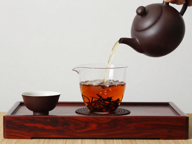 紫檀木茶具的温润加持与操作要点