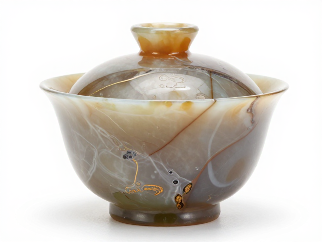 玛瑙玉石茶具的工艺痕迹解析