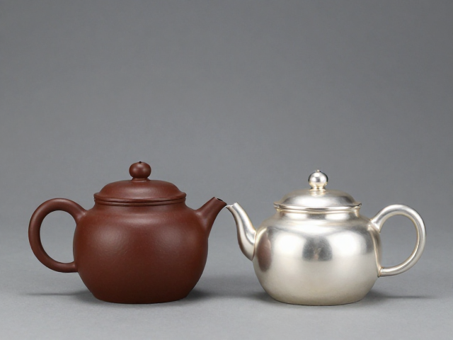 陆羽茶圣推崇?明代紫砂壶与纯银手工一张打茶壶的艺术碰撞