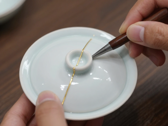 金缮修复技巧，补釉工艺详解，让瓷器重生更完美