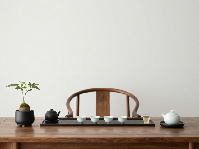 茶席布局中的留白与视觉重心构建