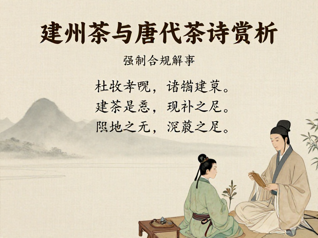 杜牧与李商隐笔下的建茶意象