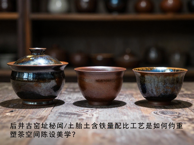 铁元素配比下的釉色呈现与视觉张力
