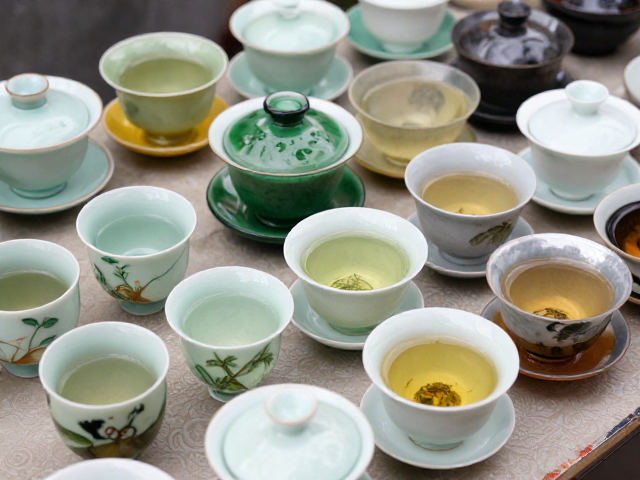 北京传统琉璃茶具产区探秘，赏茶玉合一，观不同茶类茶汤之美