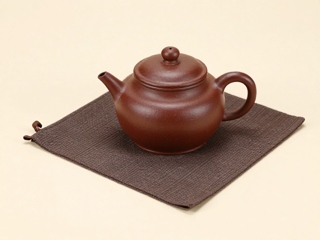 紫砂壶与素色茶席的视觉逻辑