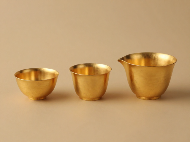 镀金金属茶具的搭配法则与材质辨析