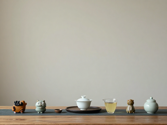禅意干泡茶席搭配指南,精选陶瓷茶宠,打造雅致茶空间