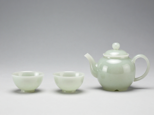 软玉茶具融入现代家居装饰的设计逻辑