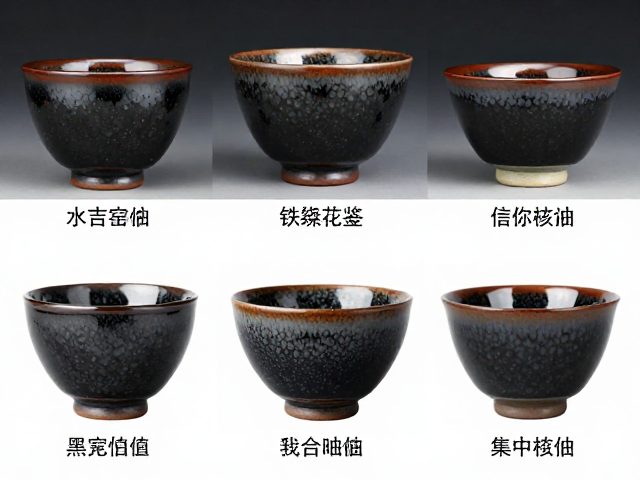 其他黑釉产地的铁锈花釉鉴赏差异