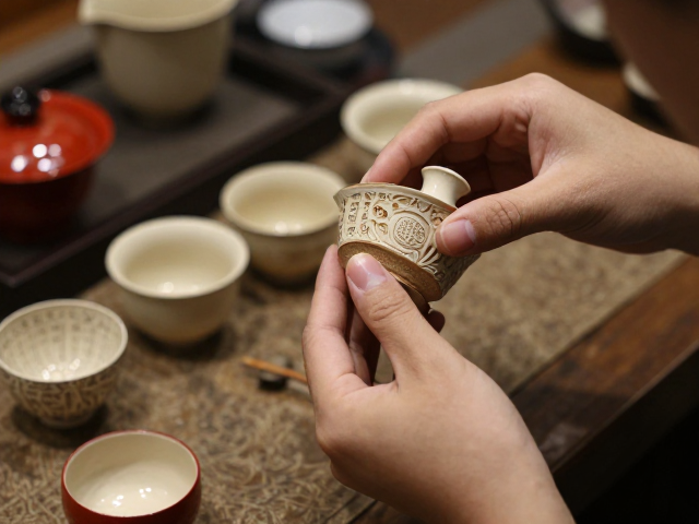 繁复精细的脱胎漆器茶具制作流程