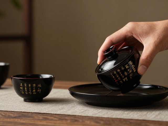 漆器茶具与茶文化诗文的雅致共鸣