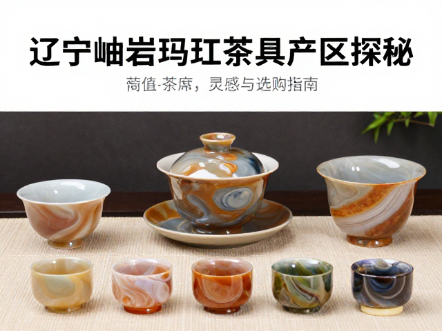岫岩玛瑙茶具的真伪辨别与工艺细节