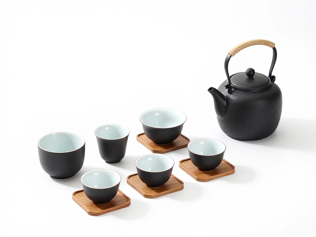 茶具形态与茶席尺寸的比例协调