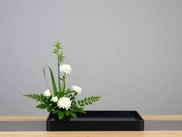 茶席插花，绿白清新花艺打造茶会氛围营造用品