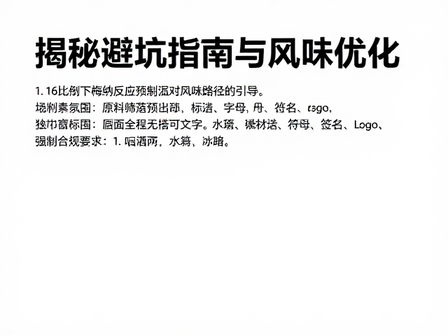 原料筛选与预处理对风味路径的引导