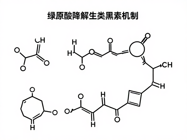 绿原酸降解路径与类黑素形成的化学基础