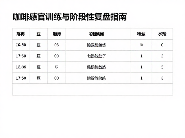 阶段性复盘的数据记录与感官关联分析