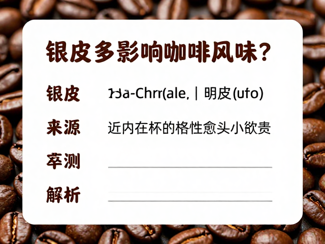 银皮在咖啡生豆中的来源与物理特性