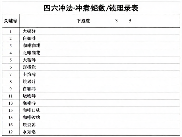 数据记录与风味偏差修正