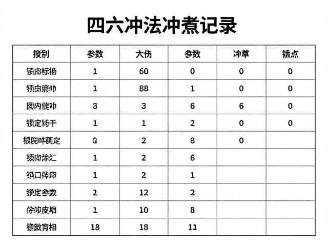 解析四六冲法的关键变量控制