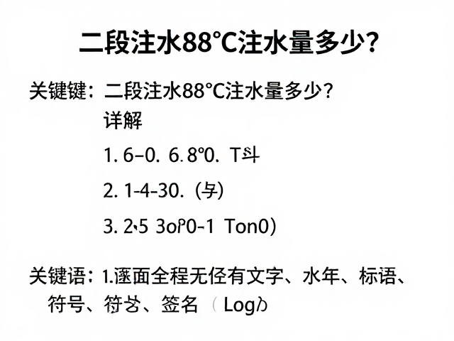 注水策略的优化与实施