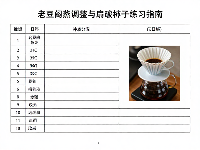 冲煮记录表的核心要素与数据追踪逻辑