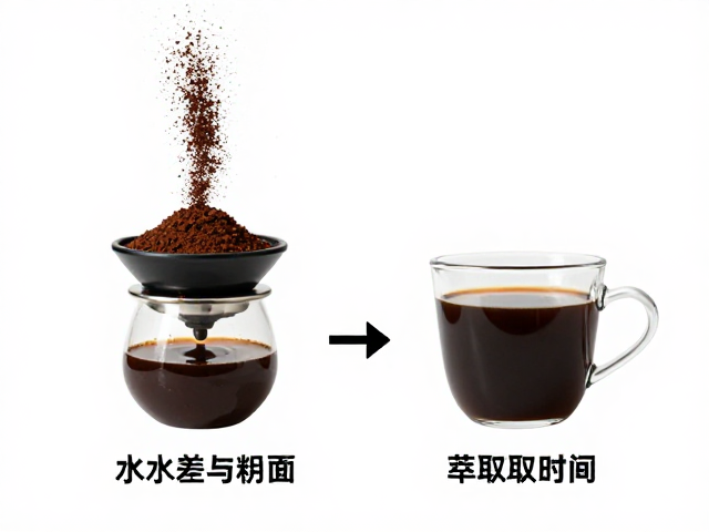研磨粗细对表面积与萃取速率的影响机制