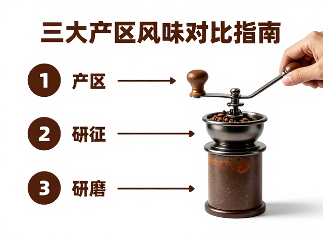 三大产区风味特征与研磨适配指南