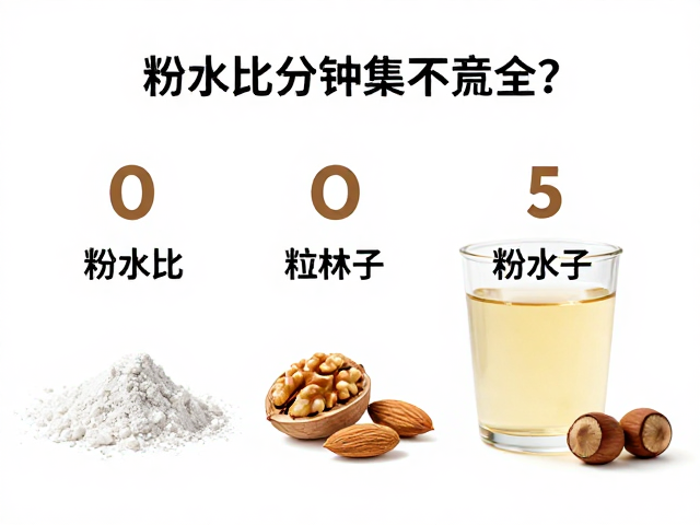 粉水比计算与油脂乳化控制