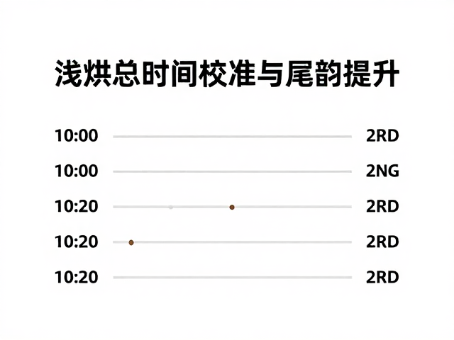 浅烘豆冲煮总时间校准与尾韵提升，40字内精准参数指南