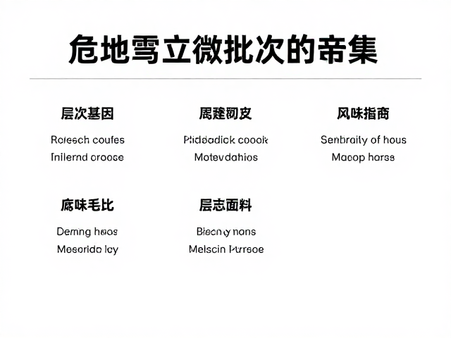 地理基因与微批次定义