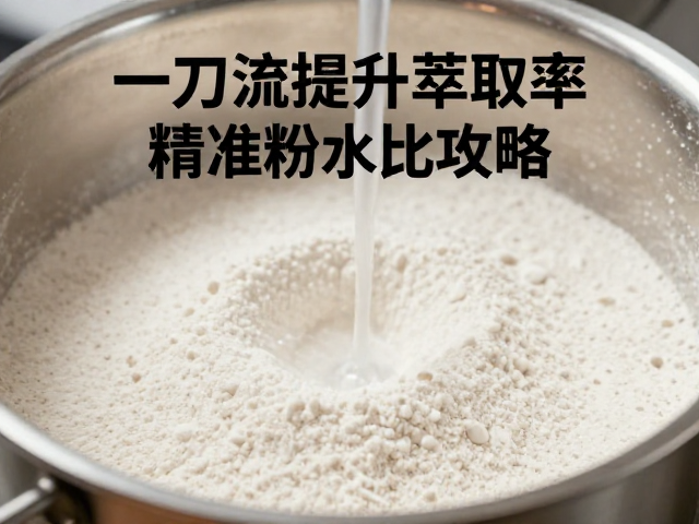理解萃取动力学与粉水比的核心关联