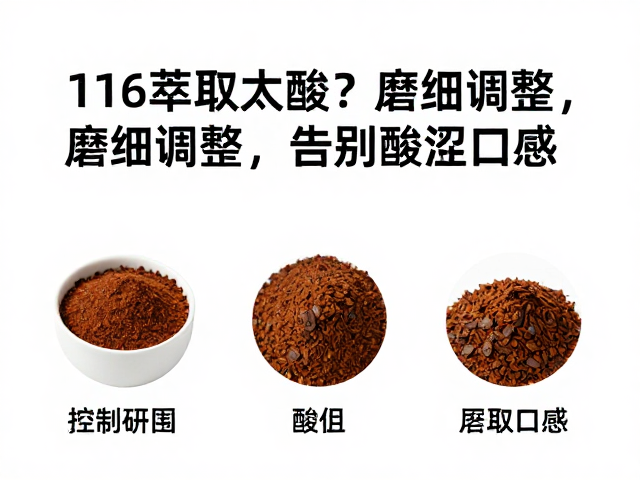 通过调整研磨度优化萃取平衡