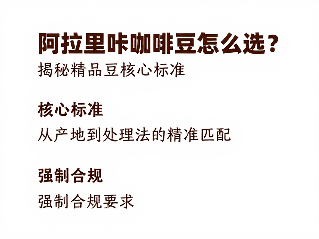 核心标准：从产地到处理法的精准匹配